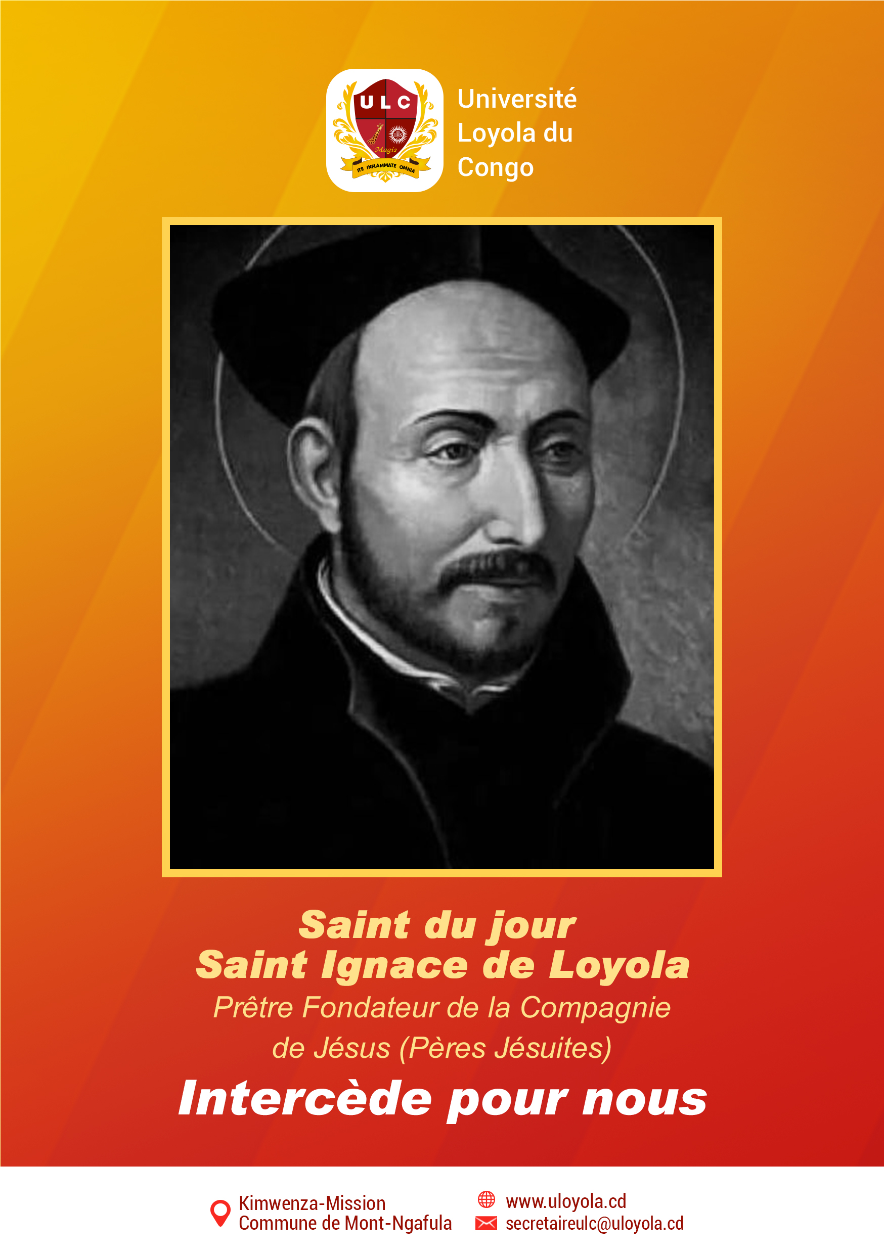 FÊTE DE SAINT IGNACE DE LOYOLA