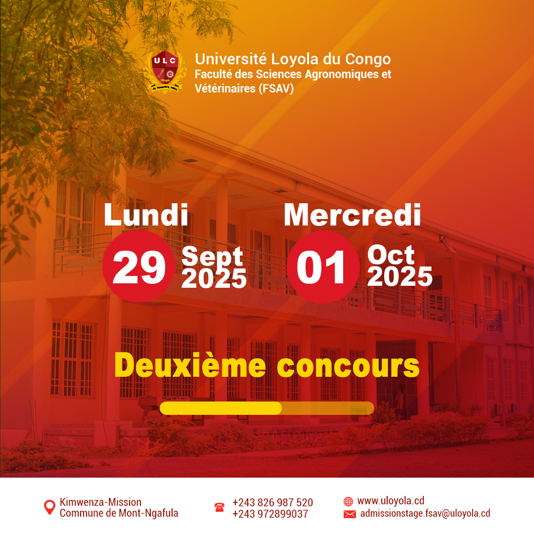 FACULTÉ DES SCIENCES AGRONOMIQUES ET VÉTÉRINAIRES – FSAV / ULC