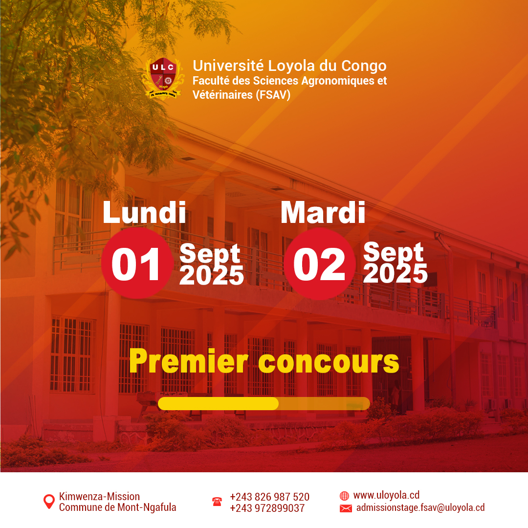 FACULTÉ DES SCIENCES AGRONOMIQUES ET VÉTÉRINAIRES – FSAV / ULC