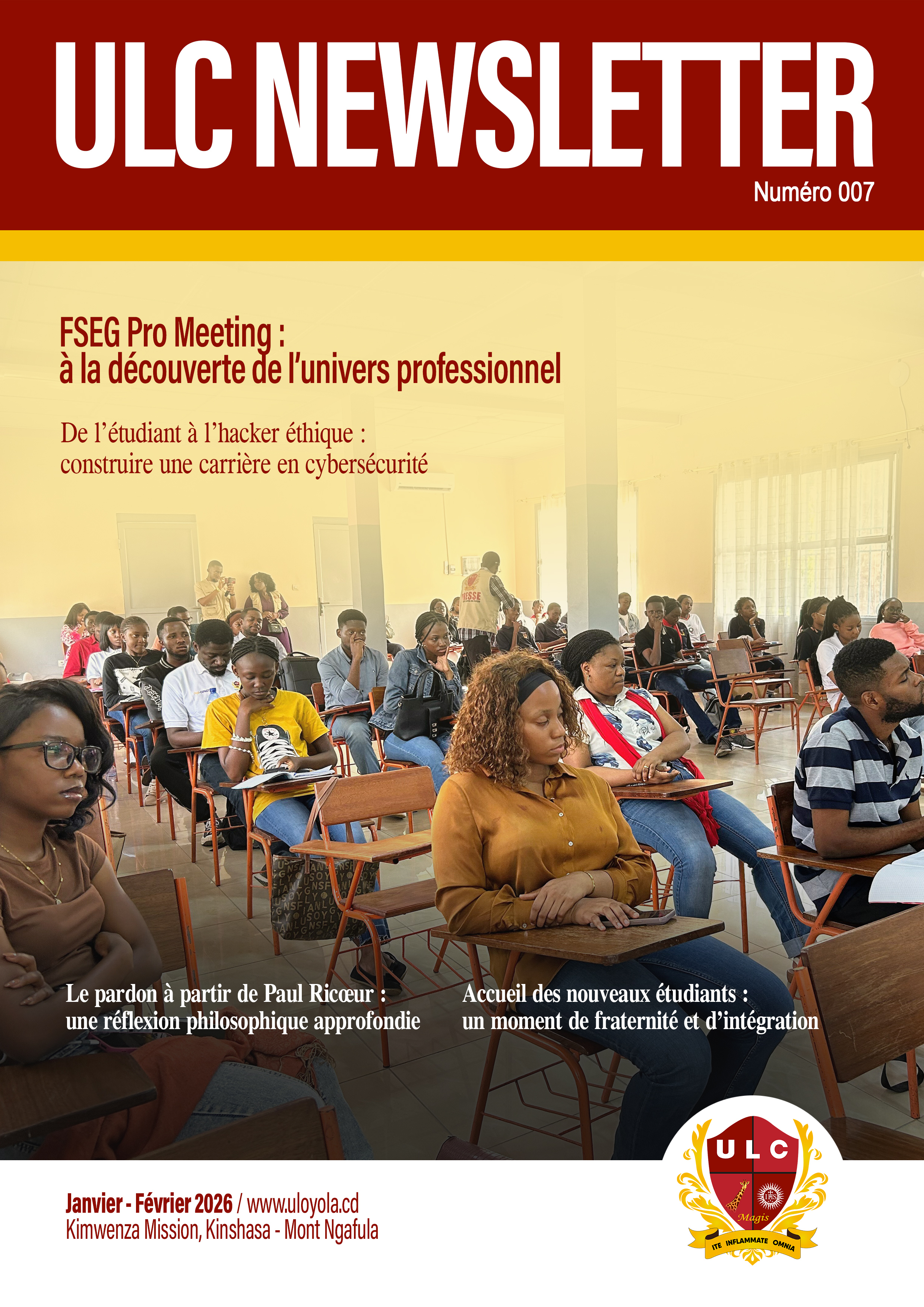 NEWSLETTER N°007 DE L’UNIVERSITÉ LOYOLA DU CONGO