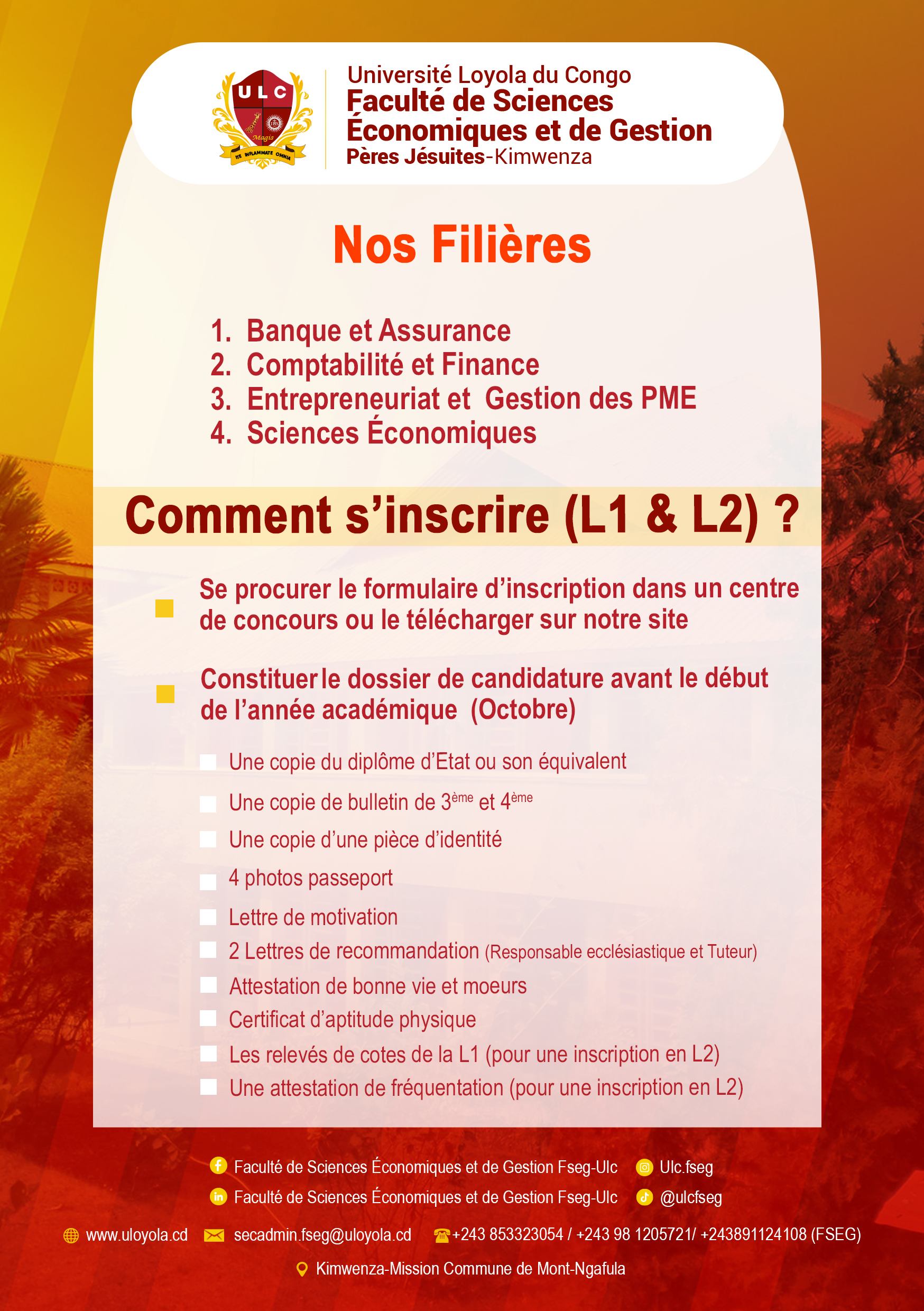 CAMPAGNE DE RECRUTEMENT 2026–2027 – OUVERTURE OFFICIELLE