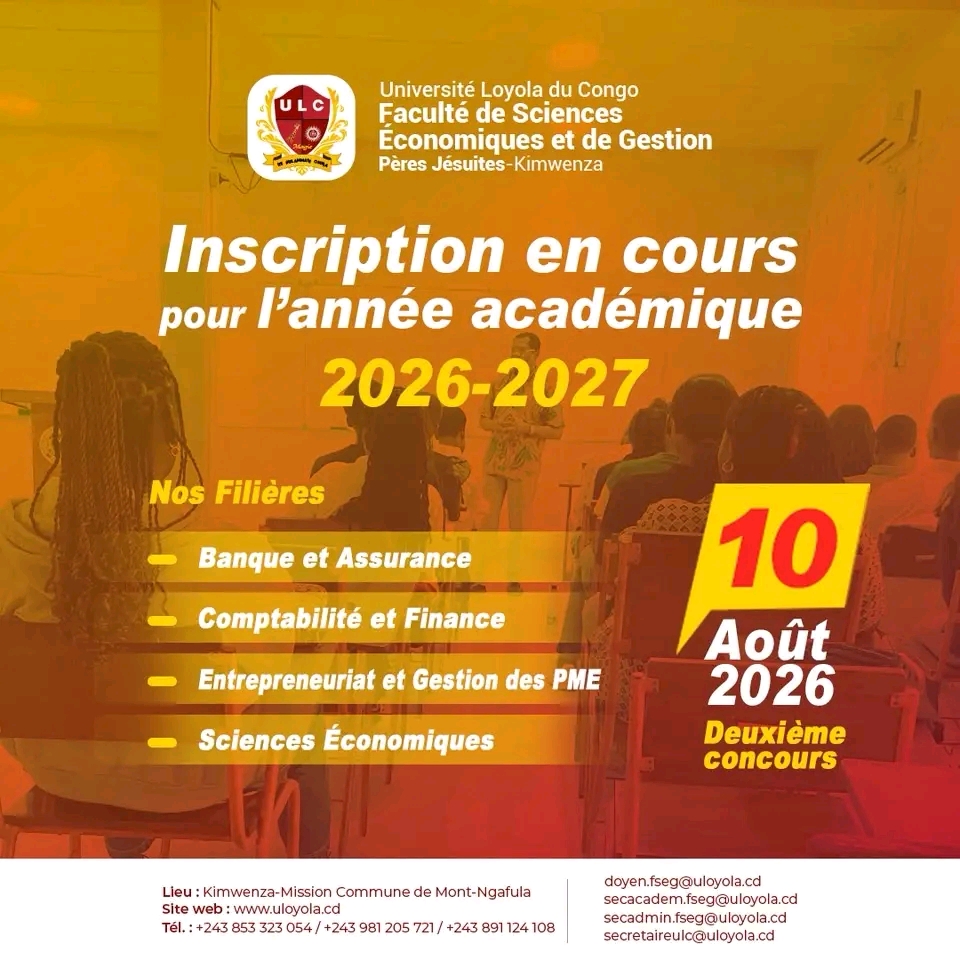 LES INSCRIPTIONS SE POURSUIVENT À LA FACULTÉ DE SCIENCES ÉCONOMIQUES ET DE GESTION