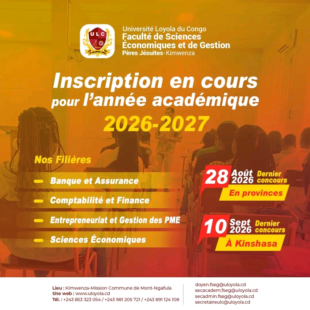 DERNIER CONCOURS D’ADMISSION À LA FSEG-ULC