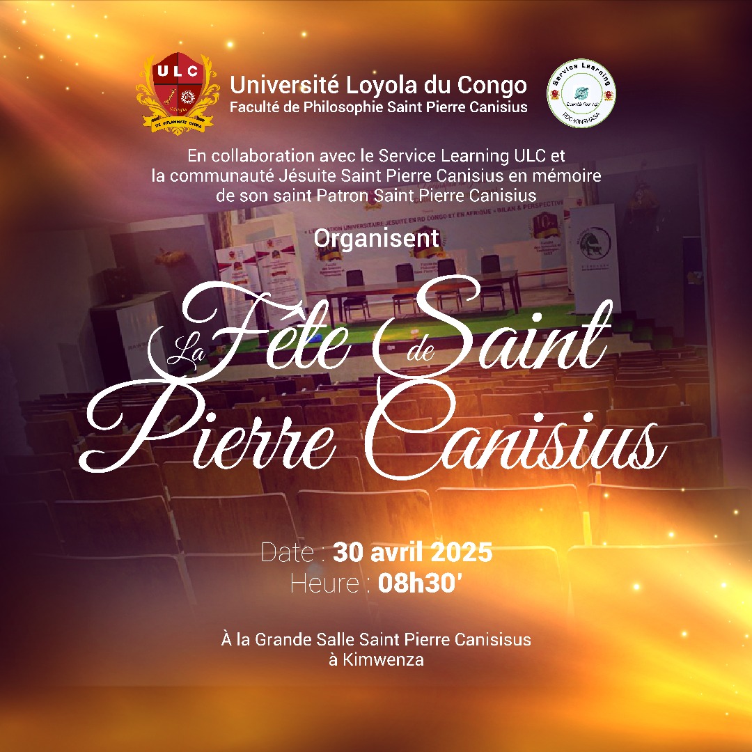 CELEBRATION ACADEMIQUE EN L’HONNEUR DE SAINT PIERRE CANISIUS